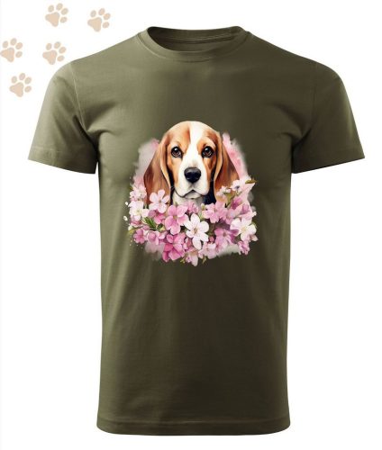 Beagle (06) mintás Férfi-unisex póló - Több színben