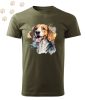 Beagle (08) mintás Férfi-unisex póló - Több színben