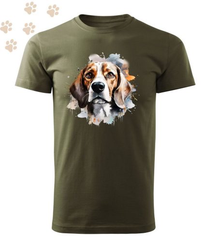 Beagle (10) mintás Férfi-unisex póló - Több színben