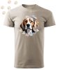 Beagle (10) mintás Férfi-unisex póló - Több színben