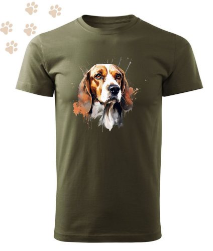 Beagle (12) mintás Férfi-unisex póló - Több színben