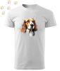 Beagle (12) mintás Férfi-unisex póló - Több színben