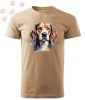 Beagle (13) mintás Férfi-unisex póló - Több színben