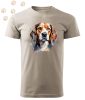 Beagle (13) mintás Férfi-unisex póló - Több színben