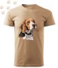 Beagle (16) mintás Férfi-unisex póló - Több színben