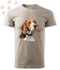 Beagle (16) mintás Férfi-unisex póló - Több színben