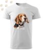 Beagle (16) mintás Férfi-unisex póló - Több színben