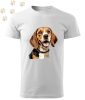 Beagle (17) mintás Férfi-unisex póló - Több színben