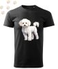 Bichon Frise (01) mintás Férfi-unisex póló - Több színben