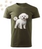 Bichon Frise (02) mintás Férfi-unisex póló - Több színben