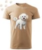 Bichon Frise (02) mintás Férfi-unisex póló - Több színben