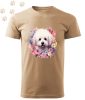 Bichon Frise (03) mintás Férfi-unisex póló - Több színben