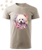 Bichon Frise (03) mintás Férfi-unisex póló - Több színben