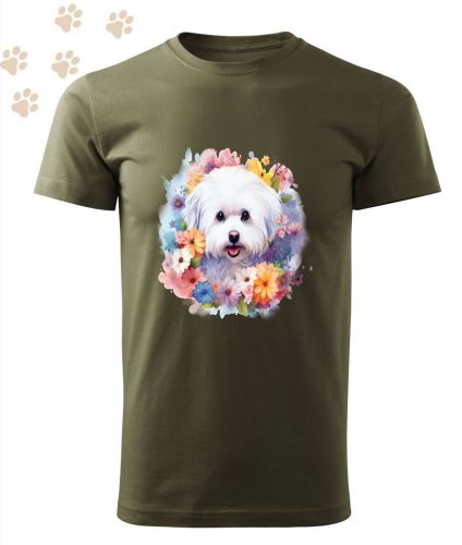 Bichon Frise (05) mintás Férfi-unisex póló - Több színben