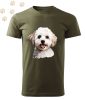 Bichon Frise (09) mintás Férfi-unisex póló - Több színben