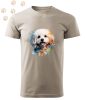 Bichon Frise (10) mintás Férfi-unisex póló - Több színben