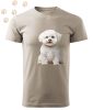 Bichon Frise (14) mintás Férfi-unisex póló - Több színben