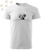 Bichon Frise (3) vonalmintás Férfi-unisex póló - Több színben