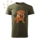 Bordeaux i Dog (01) mintás Férfi-unisex póló - Több színben