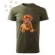 Bordeaux i Dog (02) mintás Férfi-unisex póló - Több színben
