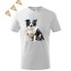 Border Collie (03) mintás Gyerek póló - Több színben