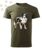 Border Collie (04) mintás Férfi-unisex póló - Több színben