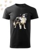 Border Collie (04) mintás Férfi-unisex póló - Több színben