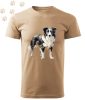 Border Collie (04) mintás Férfi-unisex póló - Több színben