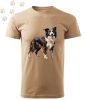 Border Collie (05) mintás Férfi-unisex póló - Több színben