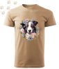 Border Collie (07) mintás Férfi-unisex póló - Több színben