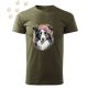 Border Collie (08) mintás Férfi-unisex póló - Több színben