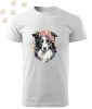 Border Collie (08) mintás Férfi-unisex póló - Több színben