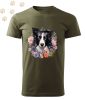 Border Collie (11) mintás Férfi-unisex póló - Több színben