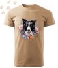 Border Collie (11) mintás Férfi-unisex póló - Több színben