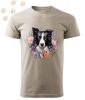 Border Collie (11) mintás Férfi-unisex póló - Több színben