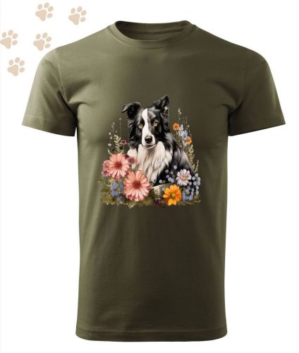 Border Collie (15) mintás Férfi-unisex póló - Több színben