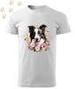 Border Collie (20) mintás Férfi-unisex póló - Több színben