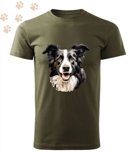 Border Collie (21) mintás Férfi-unisex póló - Több színben