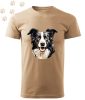 Border Collie (21) mintás Férfi-unisex póló - Több színben