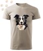 Border Collie (21) mintás Férfi-unisex póló - Több színben