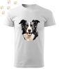 Border Collie (21) mintás Férfi-unisex póló - Több színben