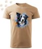 Border collie (22) mintás Férfi-unisex póló - Több színben