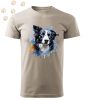 Border collie (22) mintás Férfi-unisex póló - Több színben