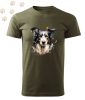 Border collie (23) mintás Férfi-unisex póló - Több színben