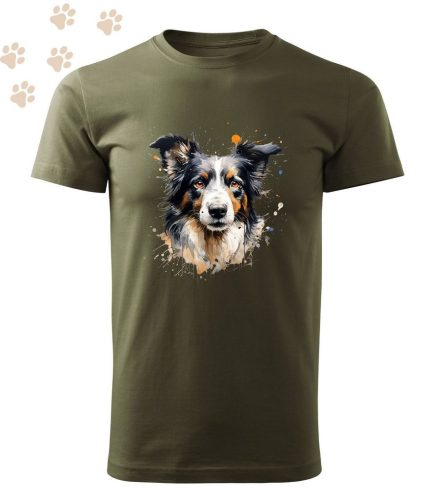 Border collie (23) mintás Férfi-unisex póló - Több színben