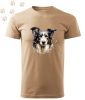 Border collie (23) mintás Férfi-unisex póló - Több színben