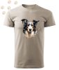 Border collie (23) mintás Férfi-unisex póló - Több színben