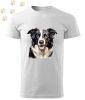 Border Collie (24) mintás Férfi-unisex póló - Több színben