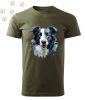 Border collie (25) mintás Férfi-unisex póló - Több színben