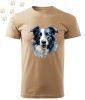 Border collie (25) mintás Férfi-unisex póló - Több színben